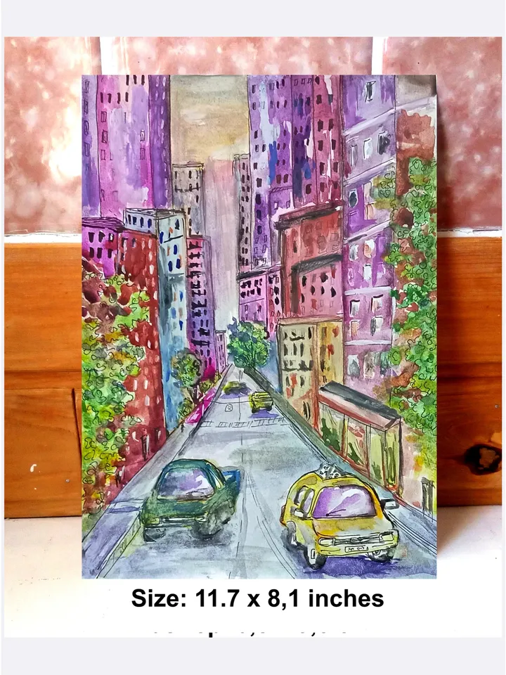 Painting New York City Street Painting