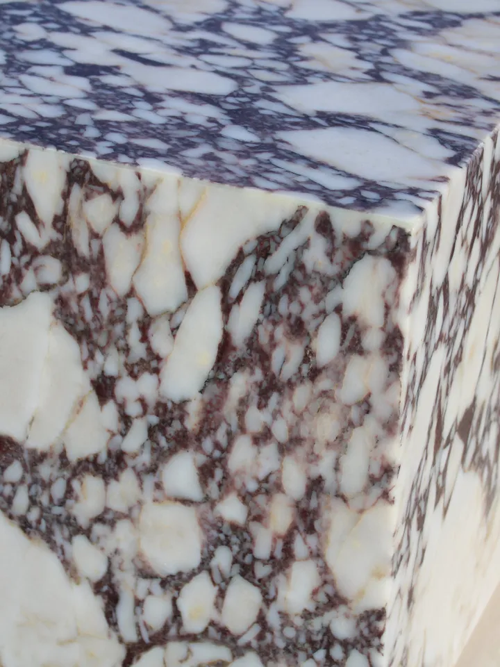 Calacatta Viola Marble side table, end table, italian marble 100% handmade, cube marble, height 40 cm ( 15.7'' ) free shipping