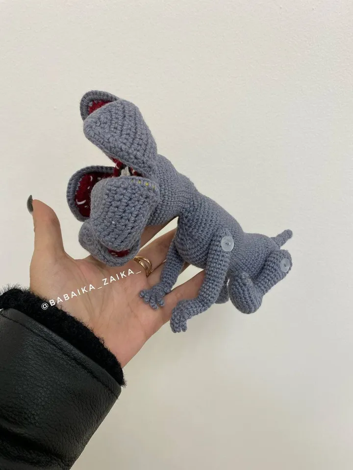 PDF Crochet Demodog Pattern, Amigurumi Demogorgon, Crochet Halloween Pattern, Amigurumi Dragon, Stranger Things, Crochet animal
