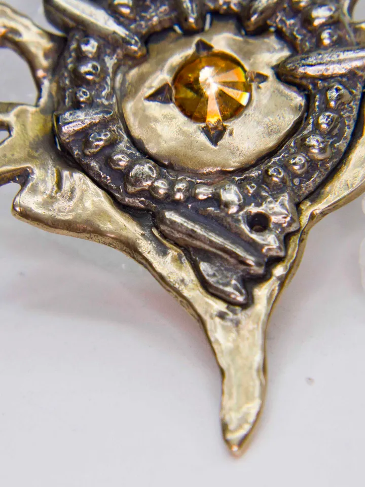 Amulet of Hellfire based on the magic of the world of Diablo / Gamer cosplay / diablo jewelry