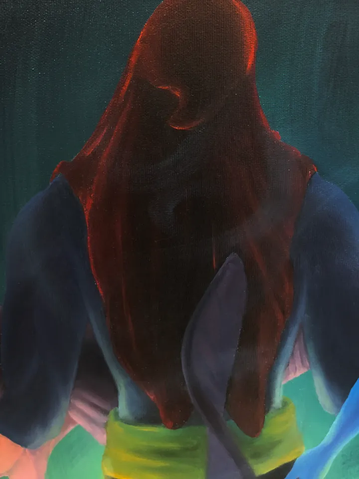 Octomaris Nim Painting On the light Artwork by Iris Buton