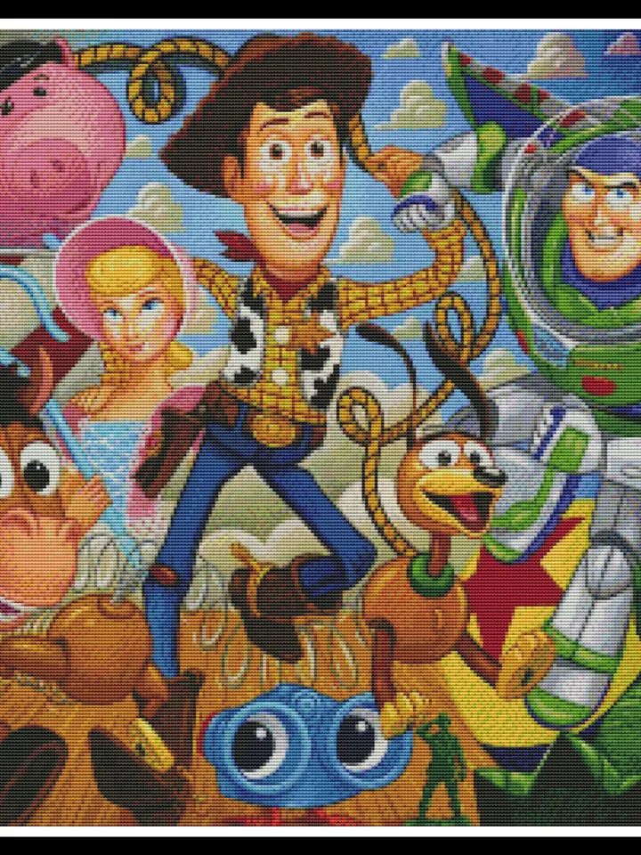 Toy Story Cross Stitch Pattern / Disney Cross Stitch Pattern / Disney Instant Counted Printable PDF Chart