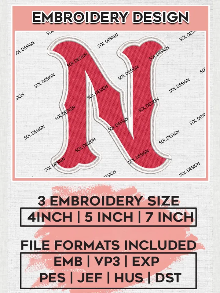 MiLB Nashville Sounds Embroidery Design Files, MiLB Nashville Sounds Logo, Minor League Baseball Logo Embroidery Designs, MiLB embroidery designs, Machine embroidery designs, Digital Download