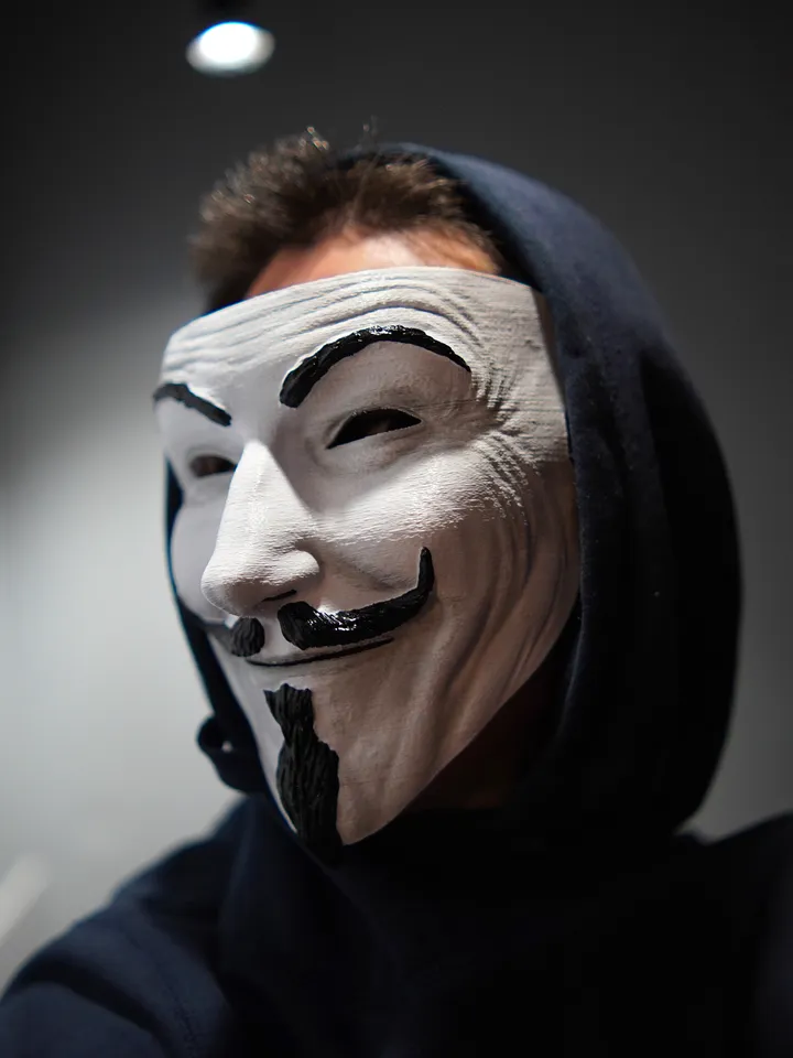 Guy Fawkes Mask Realistic Collectible White Vendetta Anonymous