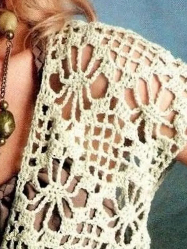 Crochet top patterns , cover up crochet, bolero women pattern PDF