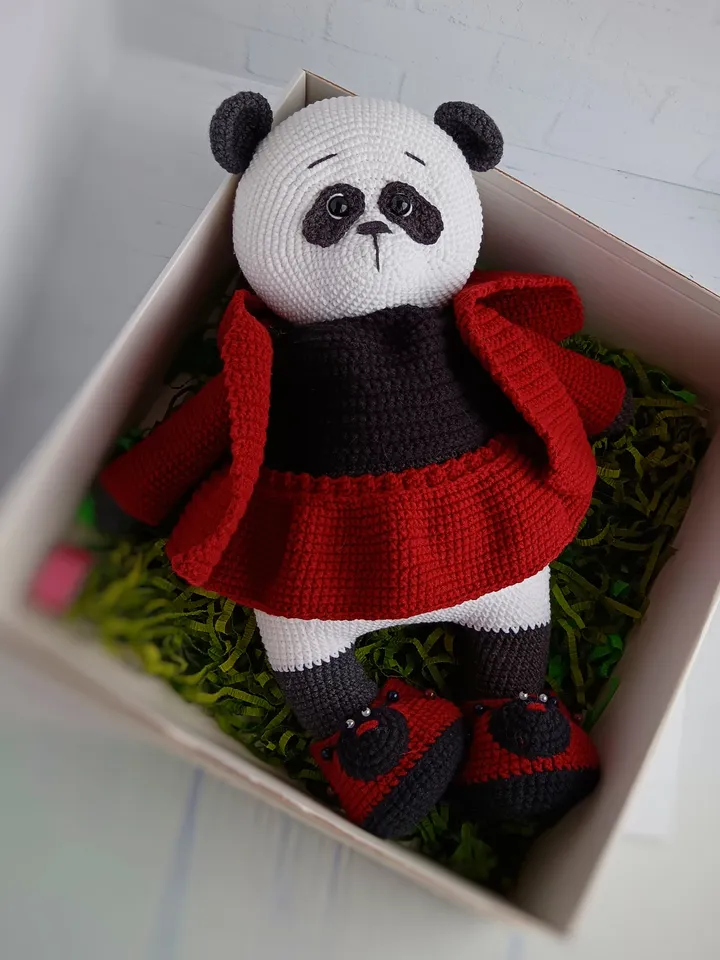 Panda Crochet Amigurumi interior handmade toy