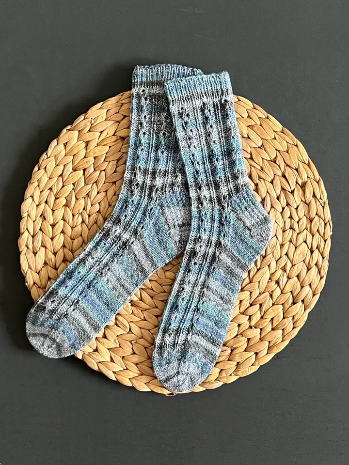 Handmade knitted womens socks/ Warm knitted accessory