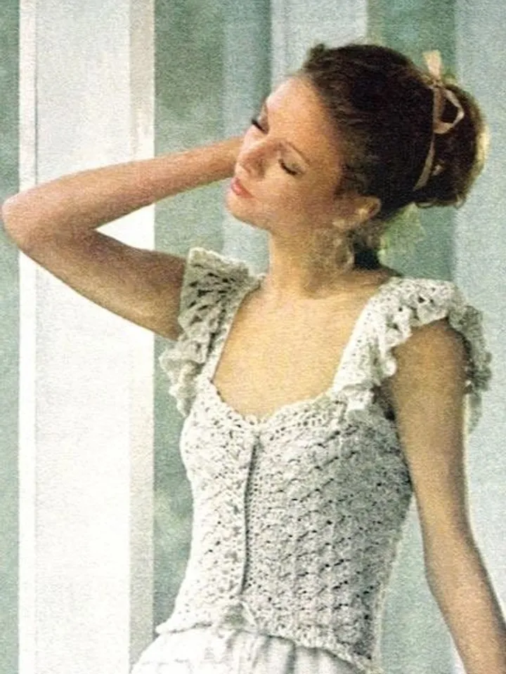 Crochet top Pattern, crochet lace top, crochet crop top, Vintage Camisole ,Top Crochet Pattern pdf download