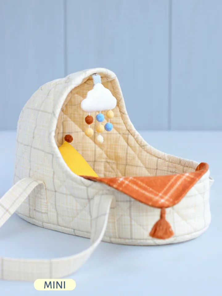PDF Hooded Basket for Mini Doll Sewing Pattern