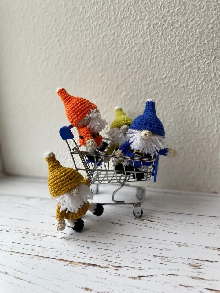 PDF Crochet Pattern Christmas Gnome doll, Amigurumi Gnome Tutorial, Santa Gnome Doll, Christmas ornaments, Christmas Decor. Christmas Doll