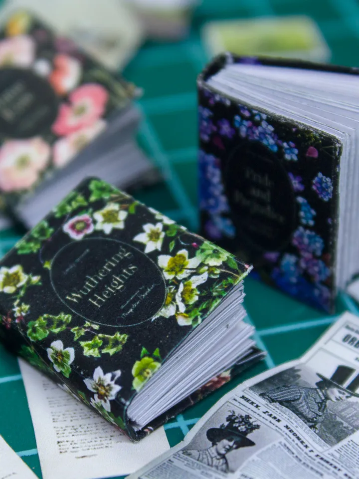 TEMPLATE 3 miniature books for dollhouse decoration part 1