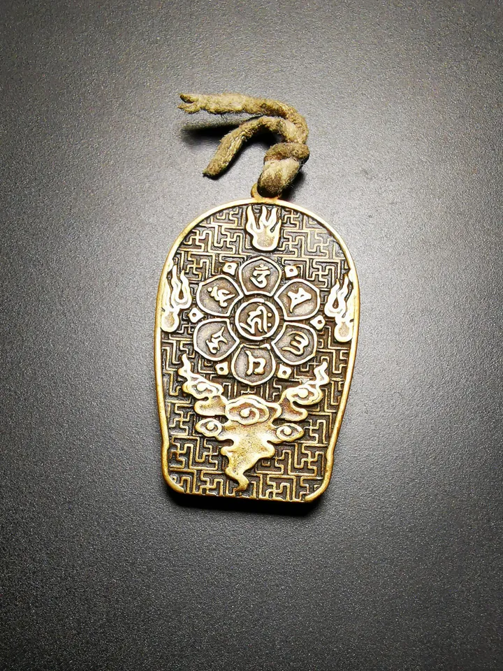 Gandhanra Tibetan Buddhist Amulet,Shakyamuni Pendant,Gautama Buddha Pendant,Made of Brass