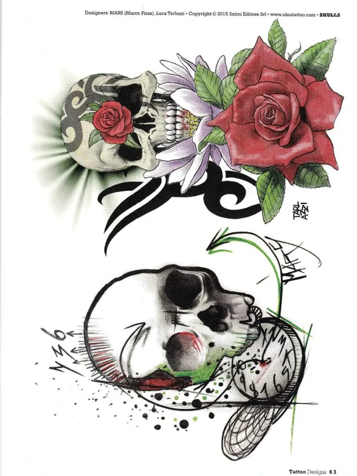 200 Skull tattoo