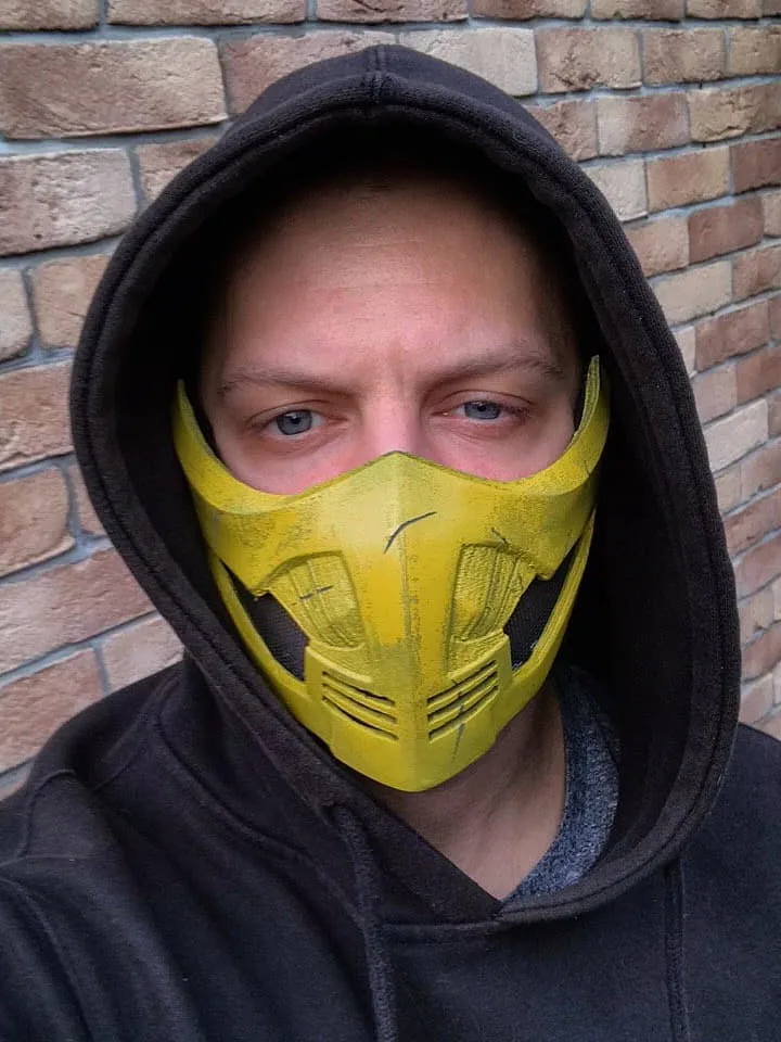 Scorpion mask from Mortal Kombat X