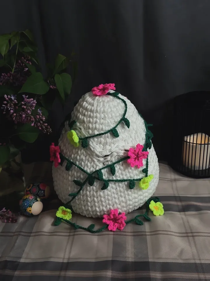 Easter Big White Egg Basket, Basket With Lid, Storage Container, Basket Egg, Chicken Basket, Centre Table, Thanksgiving Decoration, Gift