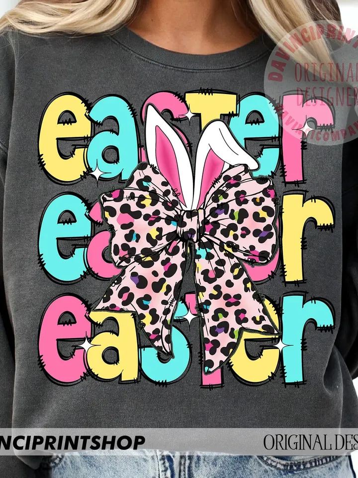 Easter png, Easter Bunny Coquette Png, Happy Easter png, Easter Coquette Png, Bunny Ears png, Easter Shirt png, Easter Bunny png, Girl png