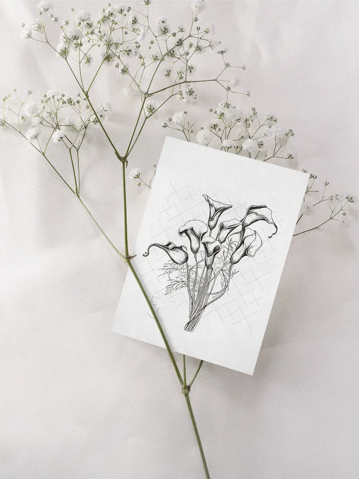 Calla Lily SVG, Callas Flower SVG , Botanical art PNG, Calla Bouquet Eps, Wedding Invitation Flowers, Files For Cricut, Silhouette