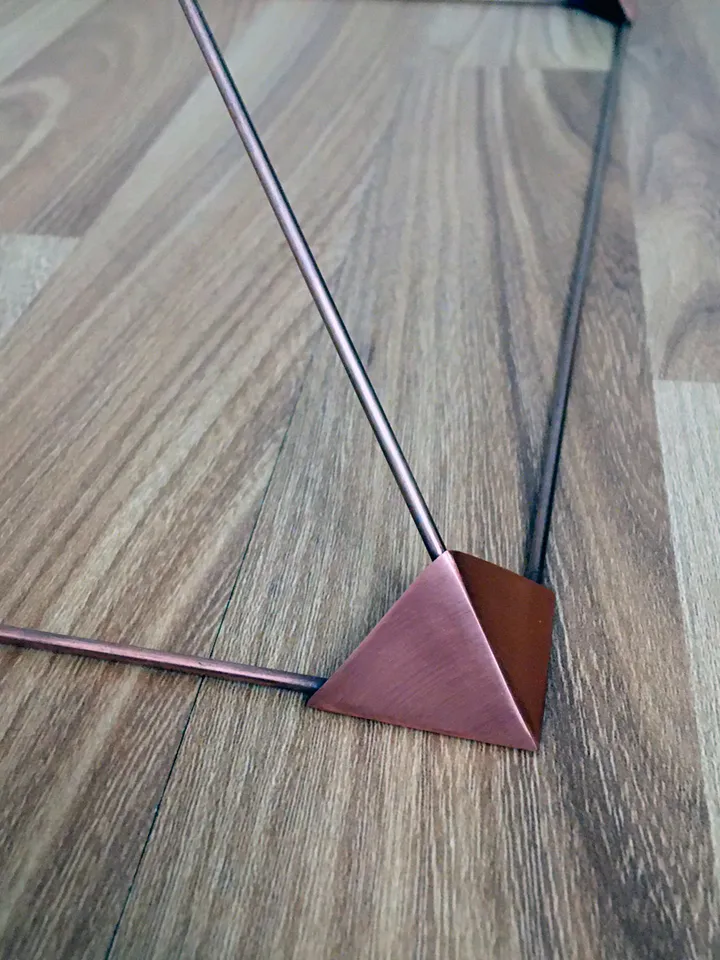 Copper pyramid healing, Kupfer Tense pyramid, mini pyramid, meditation copper pyramid , reiki healing tool