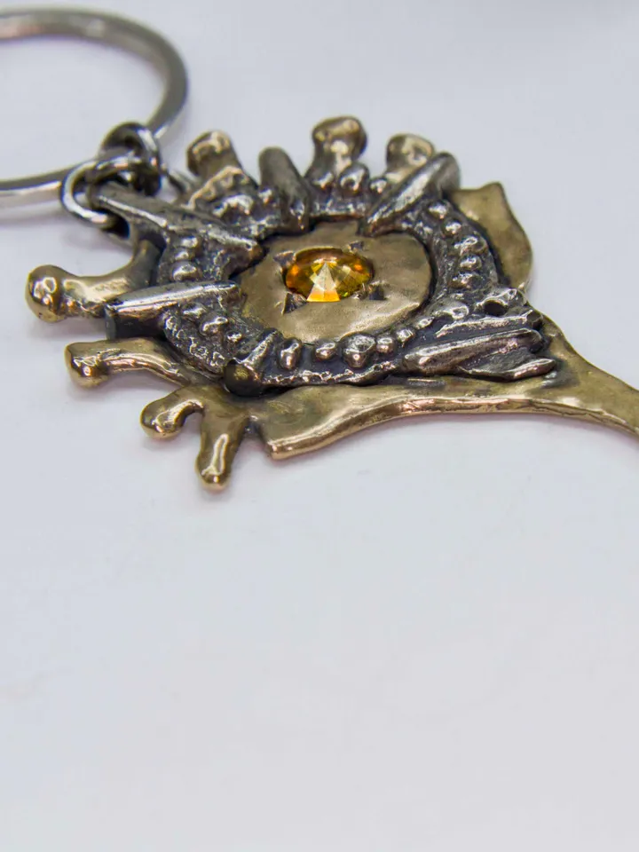 Hellfire keychain based on the magic of the world of Diablo / Gamer cosplay / diablo jewelry