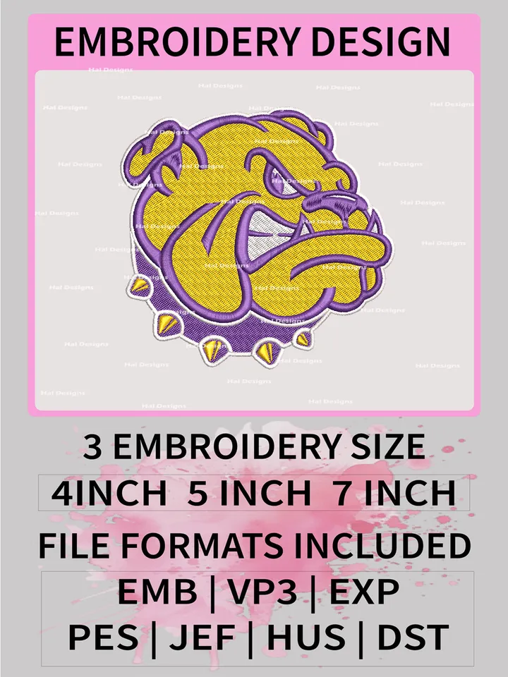 NCAA Western Illinois Leathernecks Embroidery File, 3 Sizes, 6 Formats, NCAA Machine Embroidery Design, NCAA Logo, NCAA Teams