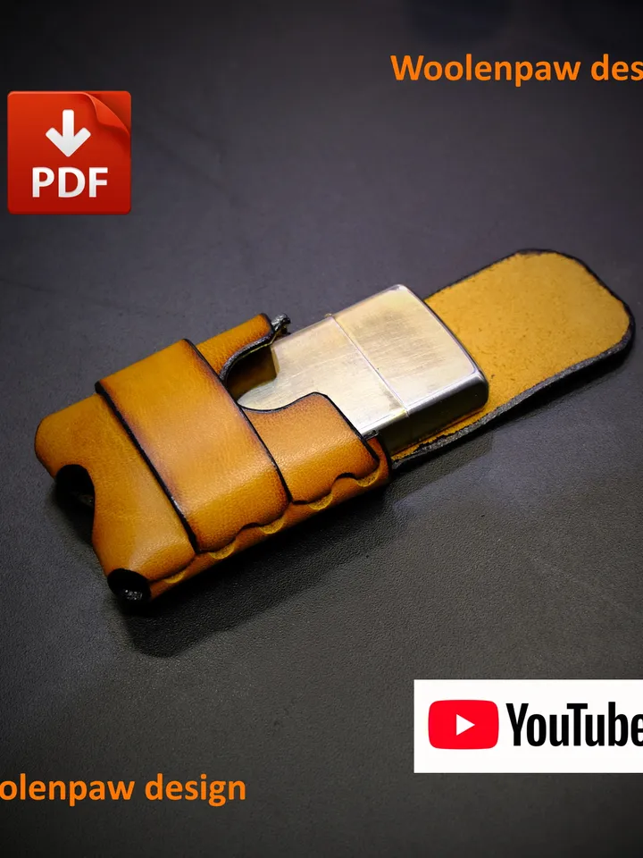 Stitchless Zippo pouch - PDF. NS15