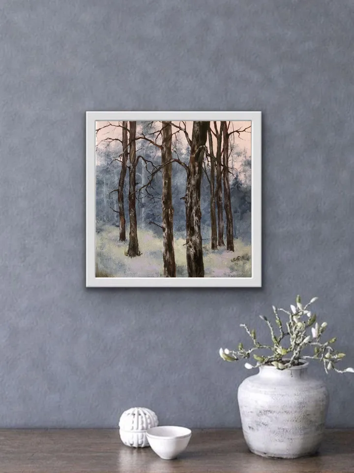 Forest Oil Painting Trees Original Oil Wall Art