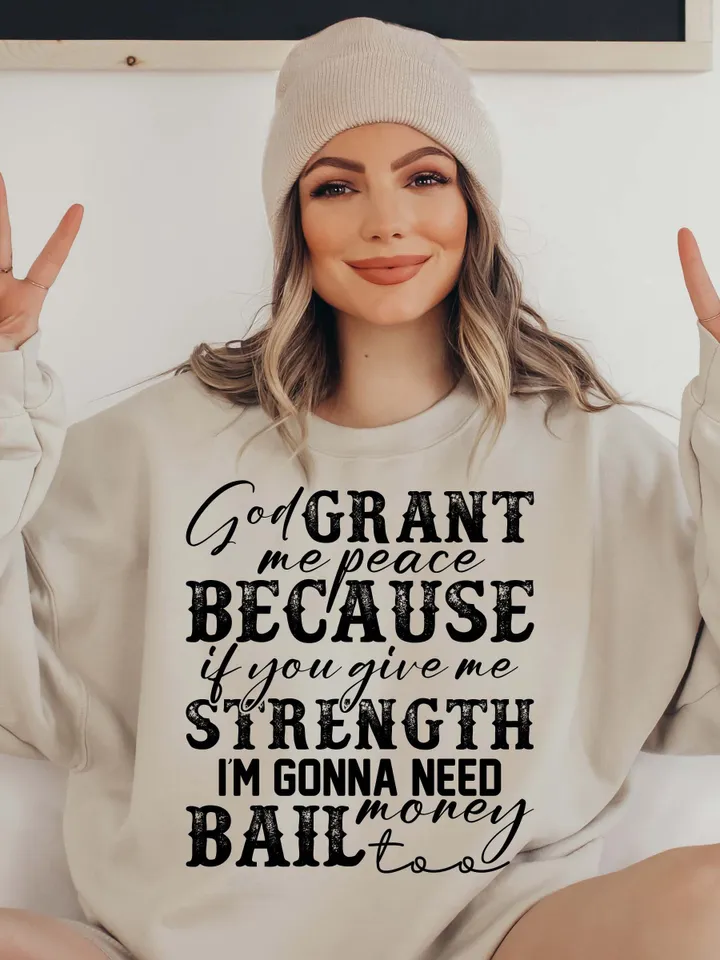 God Grant Me Strength Humor Funny Sublimation svg PNG File | Sarcastic Quote Digital Download | PNG Sublimation | PNG Clipart