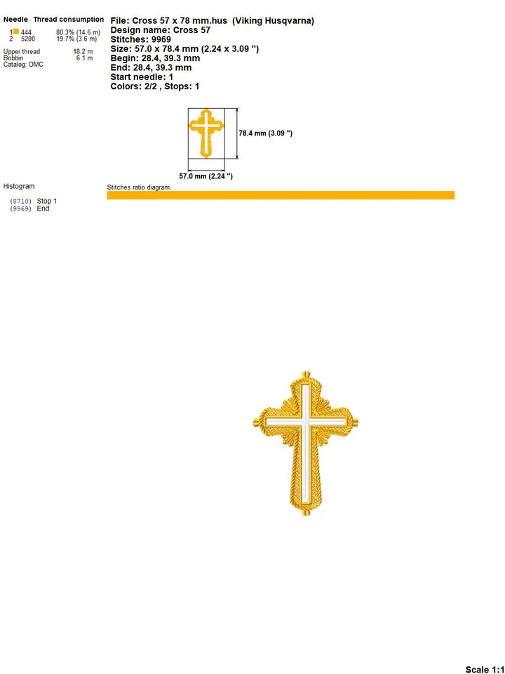 Religious cross embroidery design Machine embroidery pattern 5 sizes, Embroidery files christian cross, Catholic embroidery Holy cross #R49
