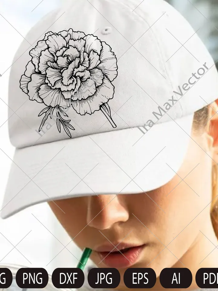 Carnation Flower SVG,Carnations svg,Carnation Hand drawn,carnation Files For Silhouette,Bouquet carnations svg,Carnations svg,Carnation png