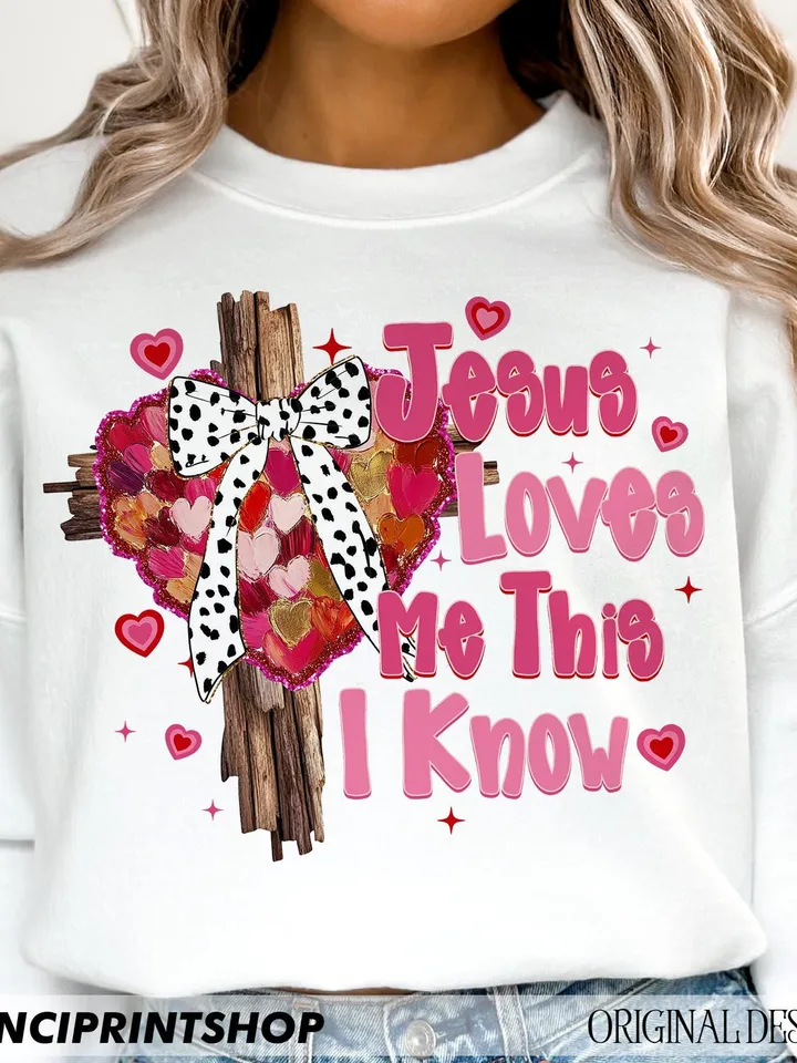 Jesus loves me this I know Png, Christian Cross Png, Valentine Png, Valentine Heart Png, Love like jesus png, Christian png, Brushstroke
