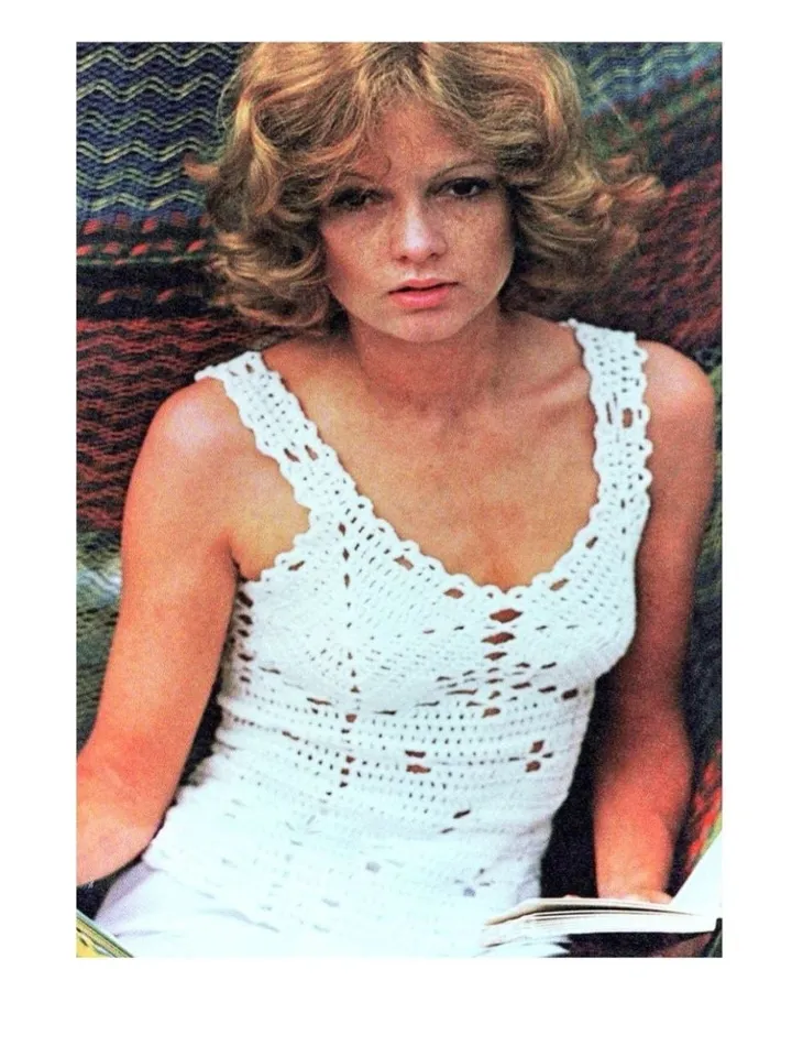 Top crochet pattern, easy crochet top pattern pdf, lace top crochet instant download