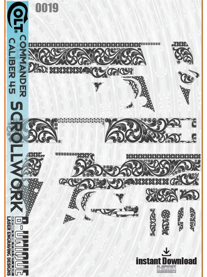 Colt Commander Caliber 45 Scrollwork