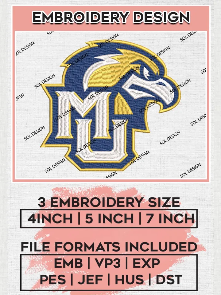 NCAA Marquette Golden Eagles Logo Machine Embroidery Design, NCAA MU Eagles Embroidery Design Design files, NCAA Team Embroidery Designs, NCAA Machine Embroidery Designs, Digital Download