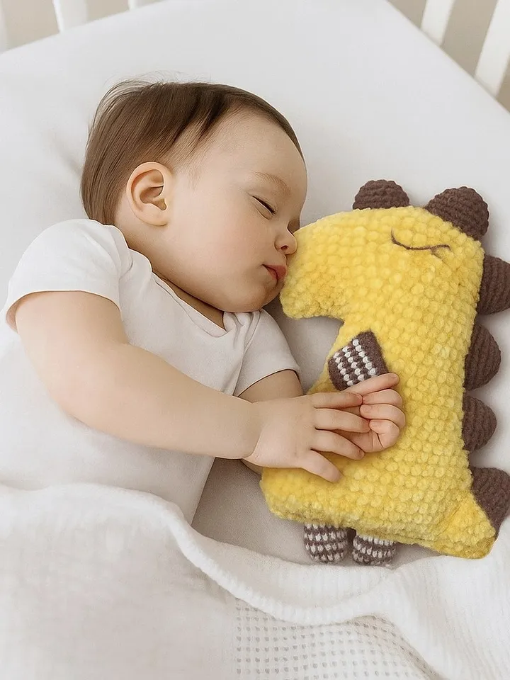 Plush dragon toy, sleep toy, yellow dragon toy, stuffed dragon toy