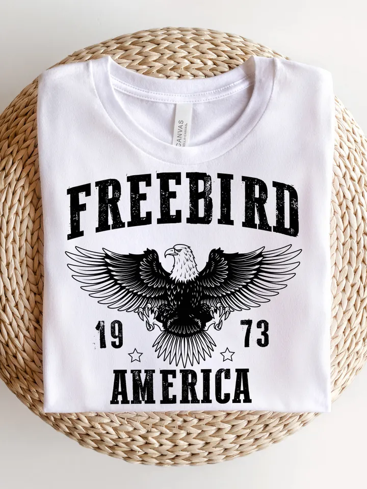 free bird america svg, eagle svg, rock & roll tshirt designs, classic southern rock band cut files, cricut / silhouette cutting files