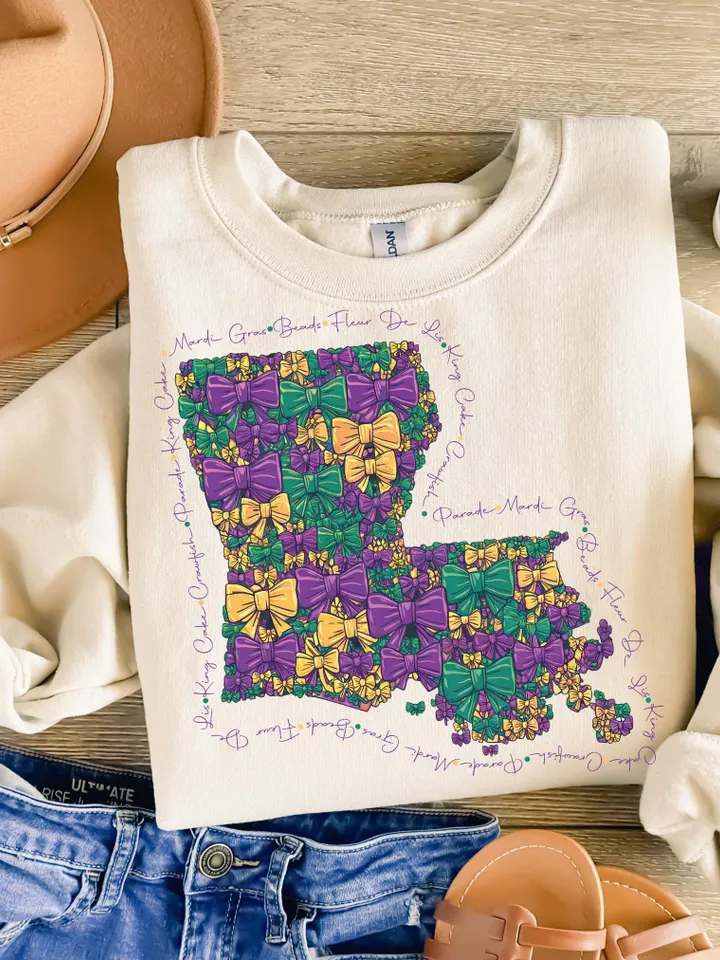 Louisiana coquette png, Mardi Gras png, Mardi Gras Coquette Png, King Cake Png, Fleur De Lis png, Louisiana png, Fat Tuesday png, Carnival