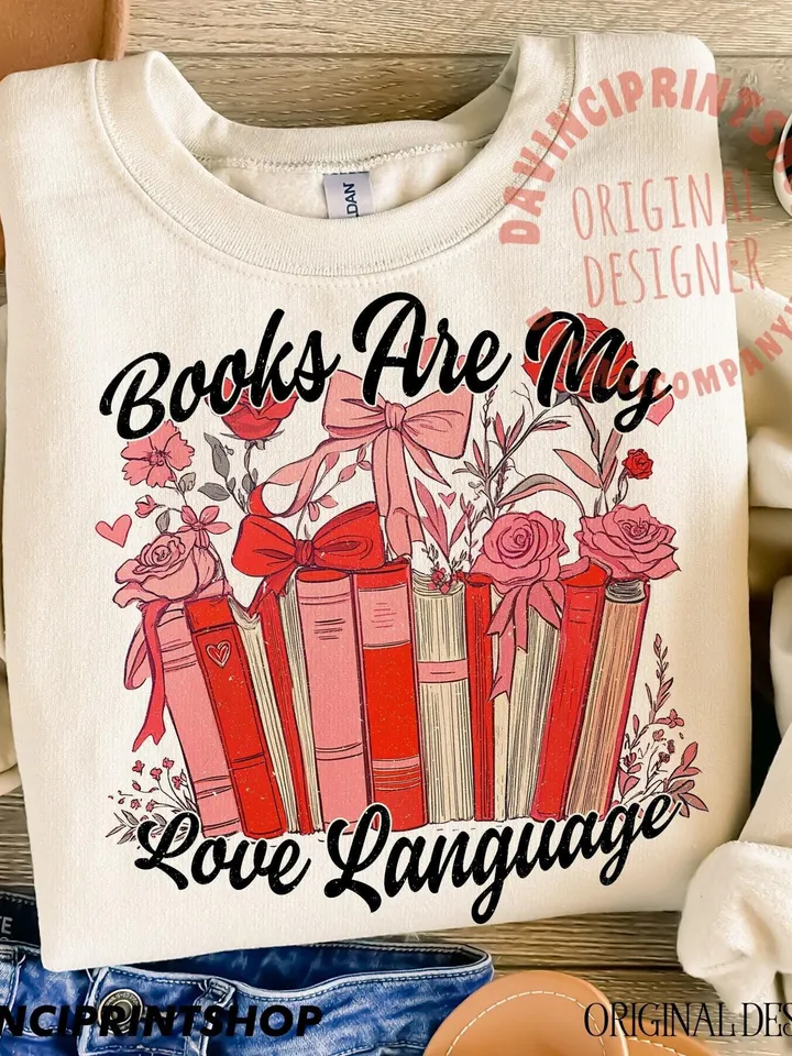 Bookish valentine sublimation design, Valentines png, Love png, Bookish png, Reading png, Retro Valentines png, Book lover png, Love png