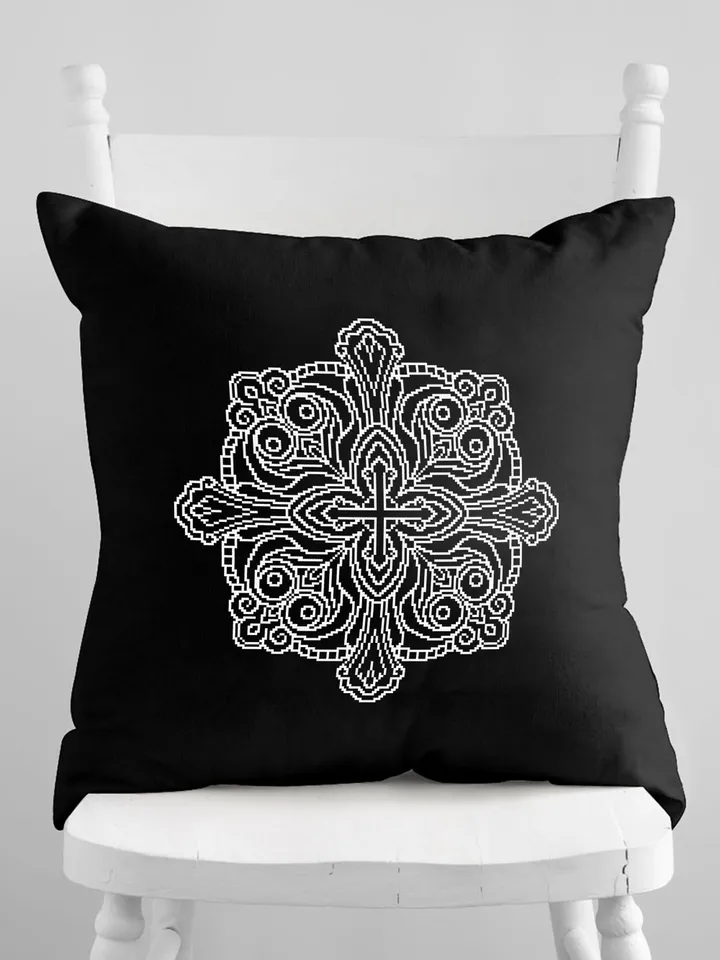 Mandala cross stitch pattern PDF download Mandala ornament cross stitch chart, Cross mandala embroidery PDF, Mandala pattern digital #M236