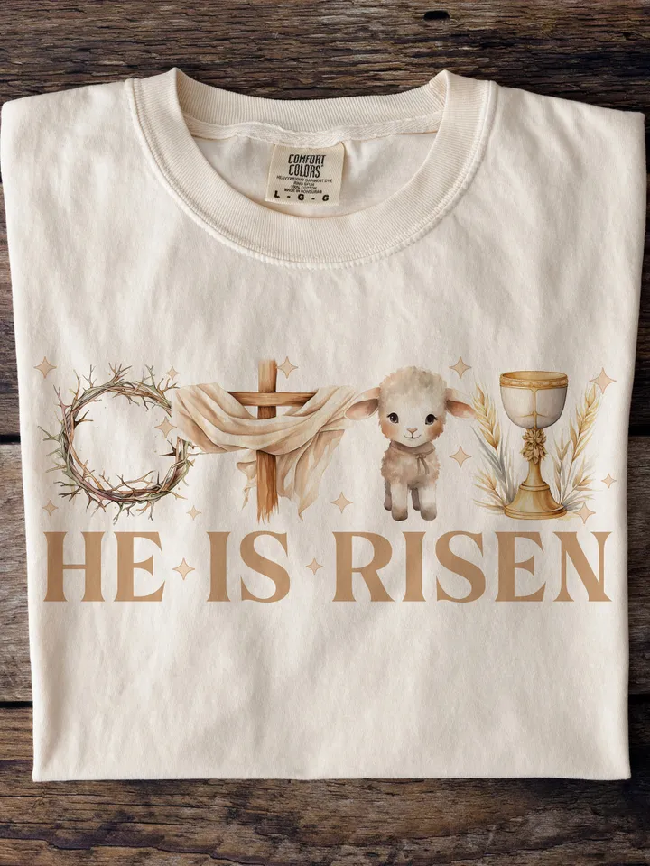 He is Risen PNG, Easter Christian Sublimation Design, Easter png, Jesus Sublimation, Bible Verse Png, Christian Png, Sublimation Design