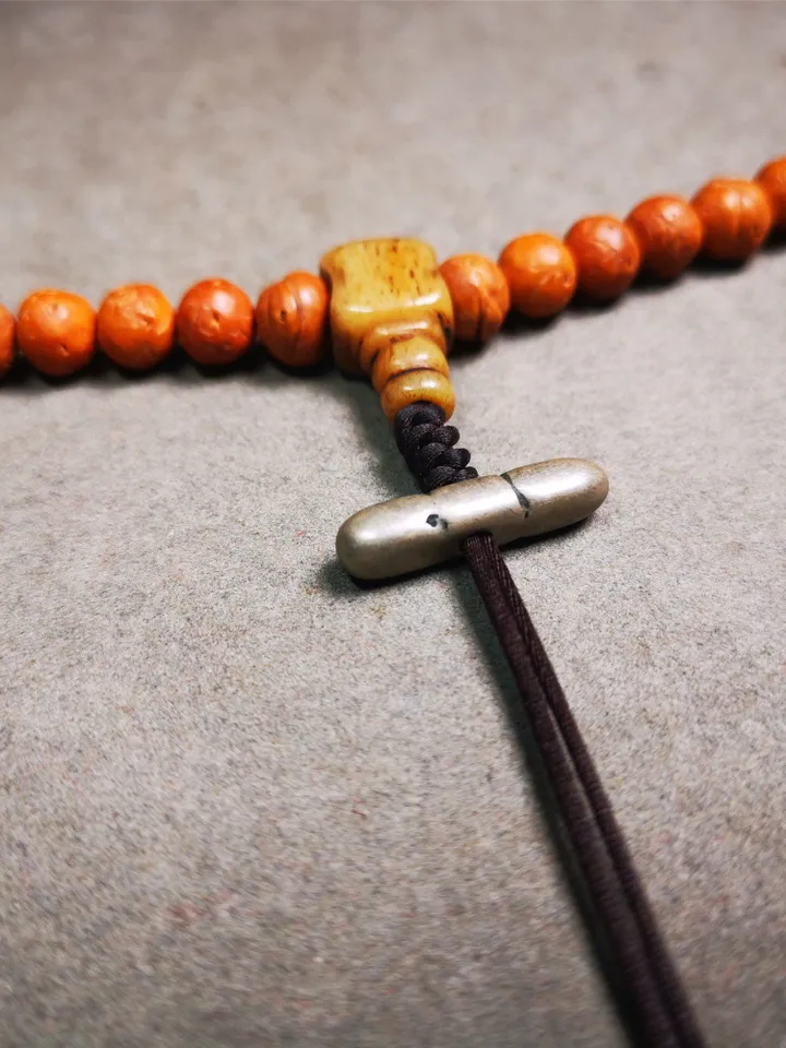 Gandhanra Handmade Tibetan Amulet,Vajra Pendant for Mala,Bag Hanging,0.9" × 0.24"