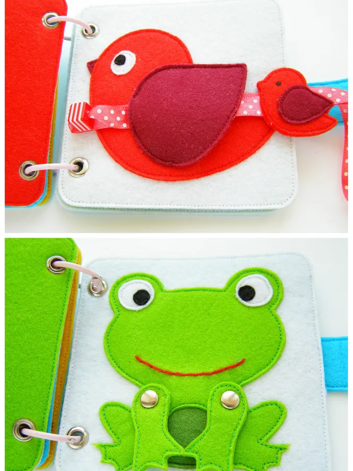 Mini quiet book, my first book COLORS