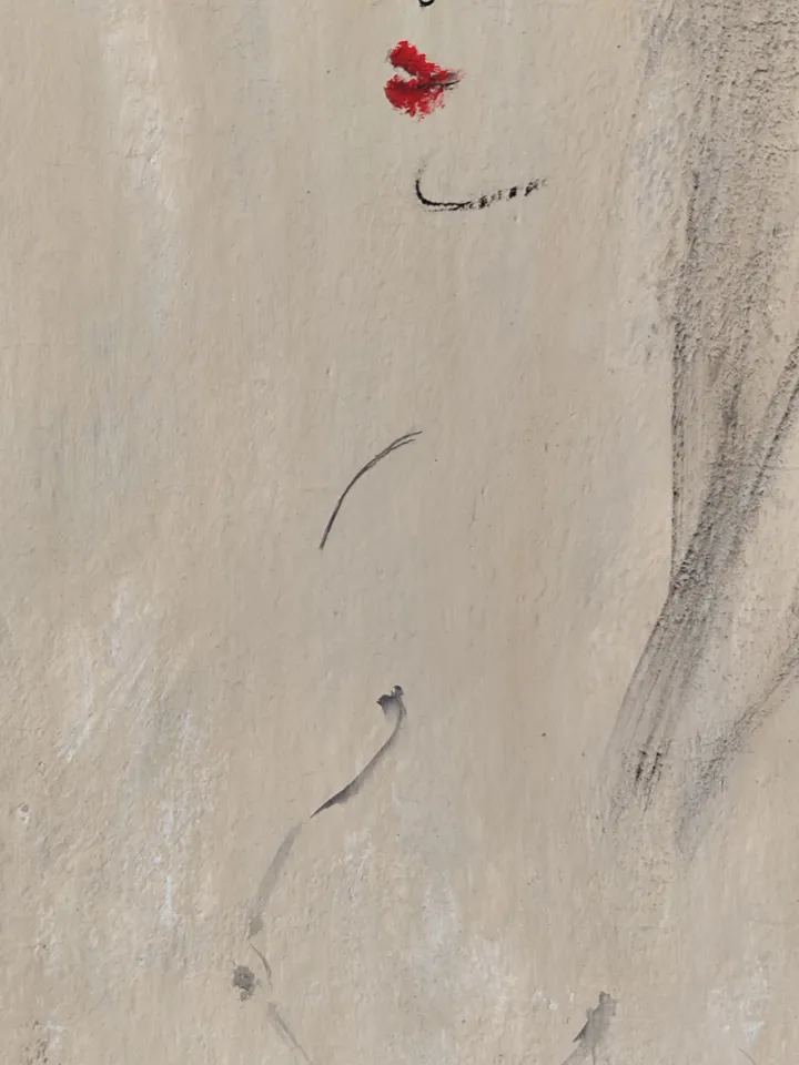 Naked woman painting Original art Wabisabi interior