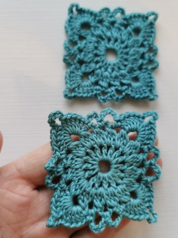 Lacy Granny Squares with This Elegant Pattern - Granny square pattern, Easy crochet openwork square, tutorial, step by step crochet tutorial