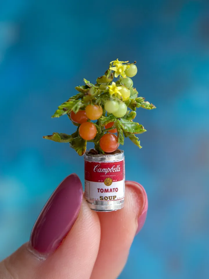 TUTORIAL Miniature tomato plant with polymer clay