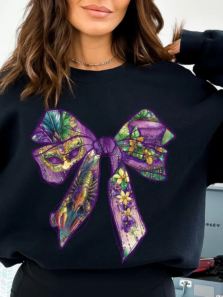 Mardi Gras Coquette Bow PNG, Coquette Mardi Gras Png, Fleur De Lis Png, Glitter, King Cake Png, Mardi Gras Beads PNG, Louisiana Crawfish Png