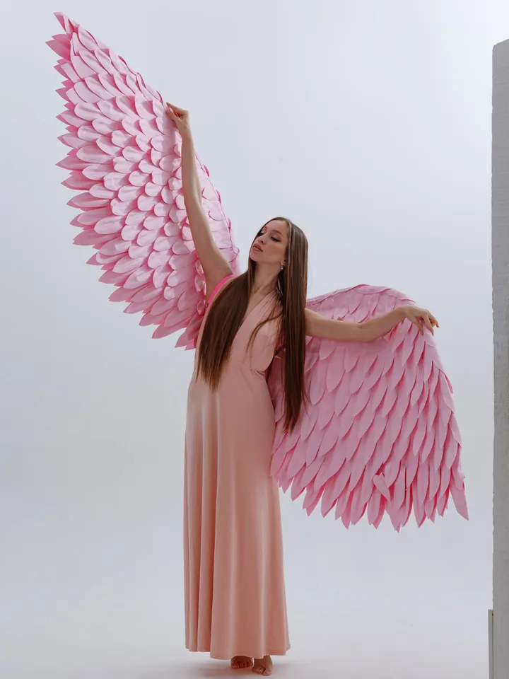 Angel wings,pink wings, barbie wings, angel costume, wings cosplay, angel wings costume, white angel wings, white wings, large wings