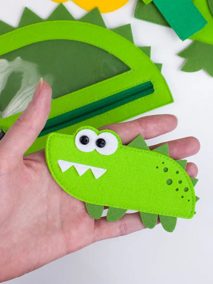 Crocodile - Felt Buckle Toy - Sewing Pattern