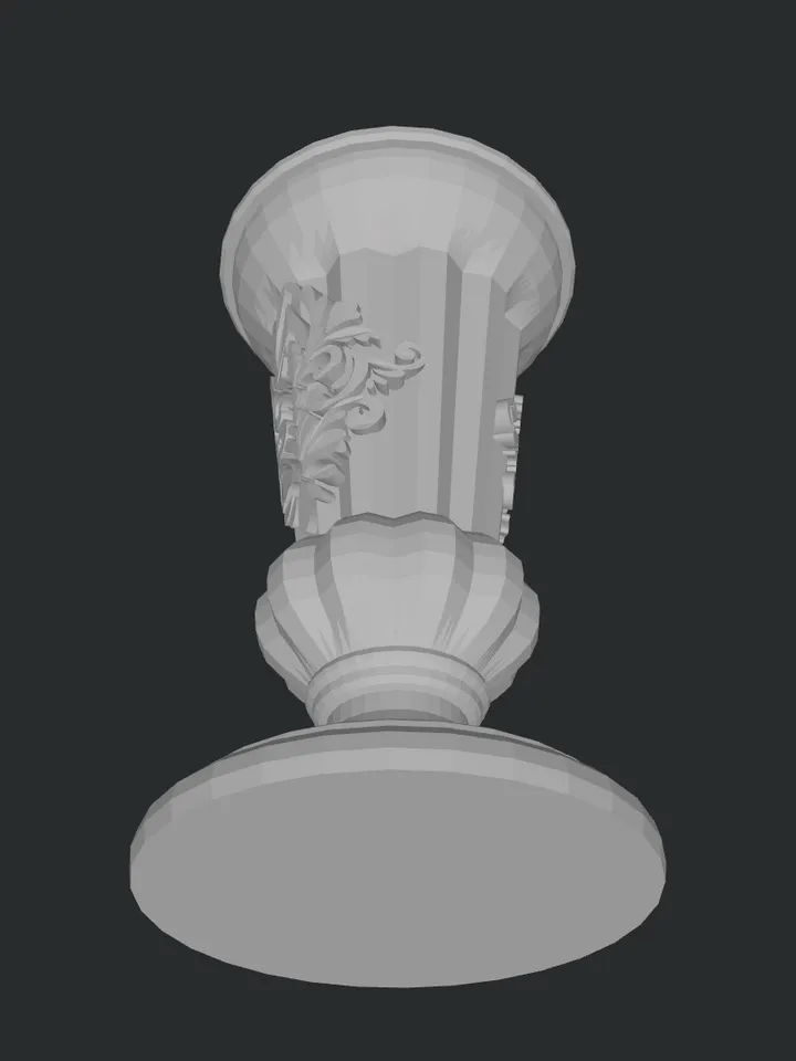 3D MODEL Miniature Victorian vase model ready to print