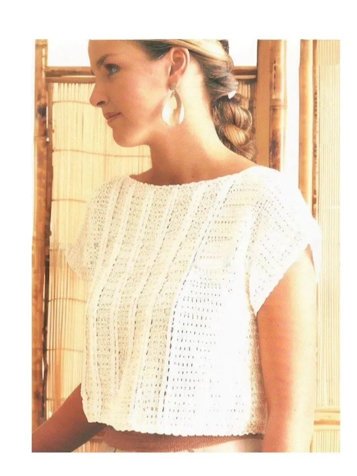Top crochet pattern, crochet top pdf, easy crochet top pattern, women ladies top, instant download
