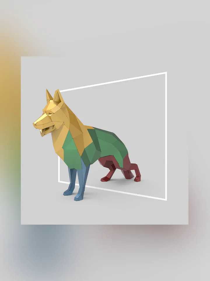 Welding Project Plans Drawings German Shepherd (DXF, PDF)